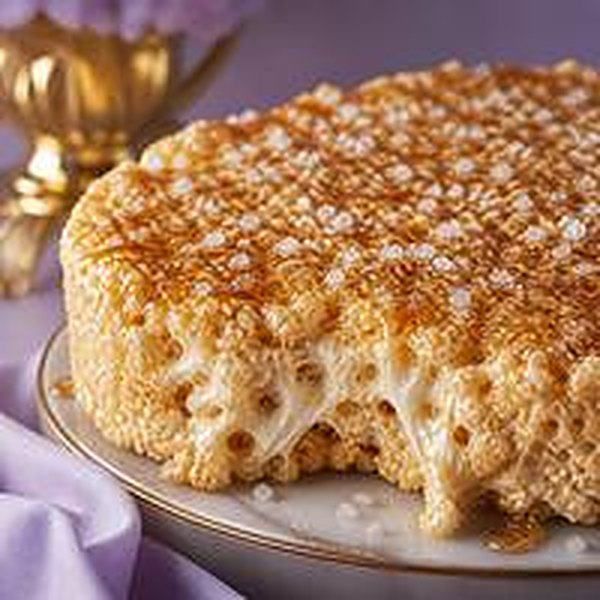 Giant round Brown Butter crispy rice treat
