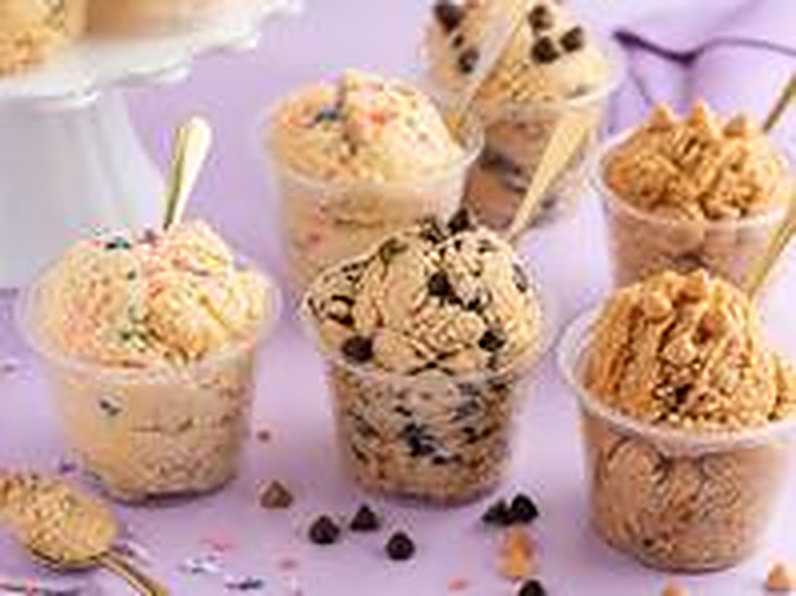 Edible cookie dough cups